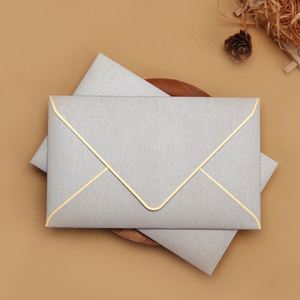 Tarjeta de Felicitación Empresarial con Impresión Personalizada al por Mayor y Sobre con Papel Dorado - Product Image 3