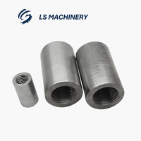 Custom 1/2" Ferrule Industrial Carbon Steel Threaded Sleeve Bar Stud Rod Coupling Nut for Various Applications LL-01-252