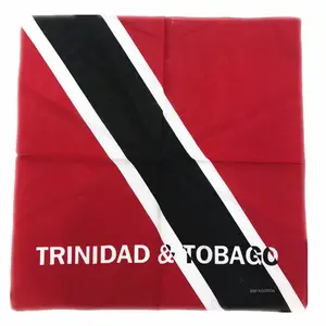 Custom Print Country Trinidad Tobago Flag Square Cotton Bandana