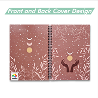 Carnet de notes certifié de haute qualité, format A4, spirale, couverture en carton blanc, service de production personnalisé OEM ODM