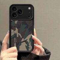 Accessoires mobiles : Coque de protection antichoc en TPU souple à motif camouflage pour iPhone 17 Pro Air 16 Pro Max
