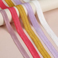 Bande élastique repliée pour vêtements Bonne solidité des couleurs Bande de reliure à biais Bordure de couture pour sous-vêtements vêtements