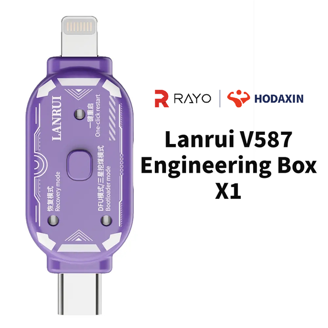 Lanrui V587 Engineering Box for iPhone Samsung DFU Recovery Download Mode One-Click Boot Loop Fix System Repair