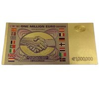 Billets de banque factices de 1 million d'euros en feuille d'or pour la vente en gros en Europe avec design personnalisé