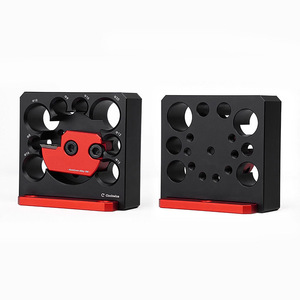 Electric Drill Rig Round Bar Auxiliary Tool Aluminum Alloy CNC 8.5cm x 8cm For Turning Tools - Product Image 4