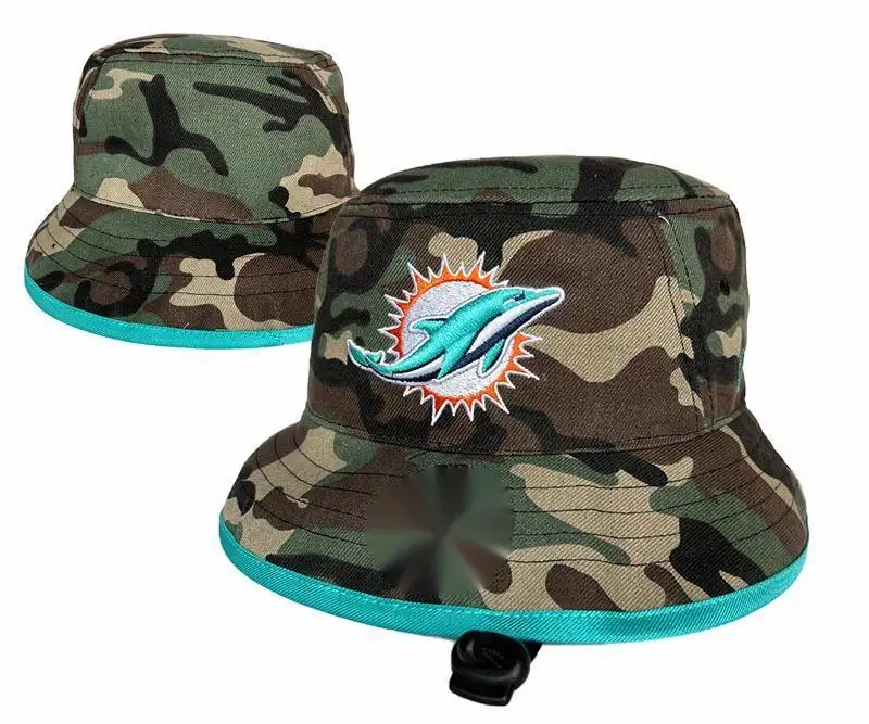 Cappelli a secchiello rosso Camo Unisex cappello da pesca ricamato mimetico originale Nfl squadra di calcio donna uomo cappello a secchiello