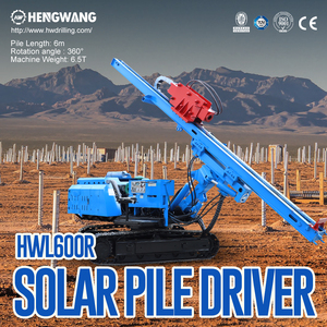 2025 hengwang bê tông đúc sẵn cọc Máy lái xe cần cẩu gắn kết cọc điều khiển mặt đất vít cọc Máy lái xe - Product Image 6