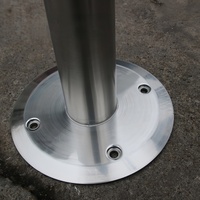 Pieds de table modernes en acier inoxydable pour cuisines, salons, écoles et salles à manger – Supports fixes robustes en bois massif