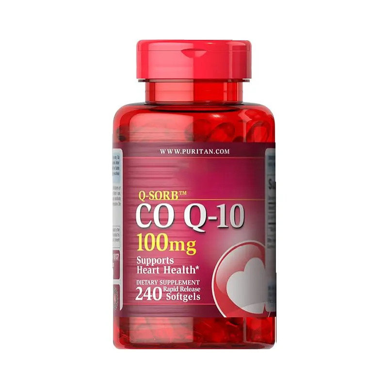 Venta al por mayor suplemento dietético OEM Healthcare Softgel cápsulas 500mg coenzima Q10