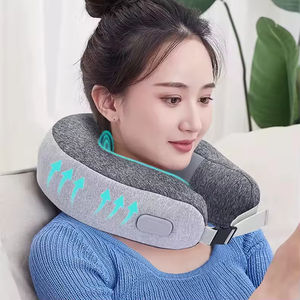 Oreiller de voyage électrique chauffant pour le cou avec fonction de massage, en mousse à mémoire de forme, pour soulager les douleurs cervicales, idéal pour l'avion - Product Image 5