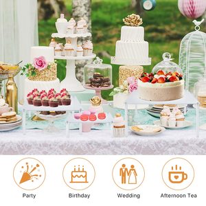Supports à gâteaux en acrylique réutilisables, personnalisables en usine, 3 pièces, écologiques, durables, design moderne pour anniversaire, Saint-Valentin, bébé - Product Image 4