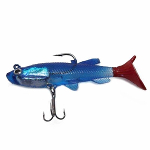 Beliebter Swimbait mit großem Paddelschwanz, 12g Jigkopf, weicher Köder, Bony Shad für Barschangeln in Fluss und See mit lebendigen 3D-Augen - Product Image 6
