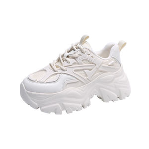 <span class=keywords><strong>2023</strong></span> femmes Ins à la mode baskets décontractées frit rue à semelles épaisses Torre chaussures respirant maille noir tout match à lacets nouveauté - Product Image 5