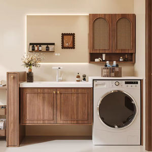 Armoire à pharmacie suspendue artistique avec miroir, style moderne, <span class=keywords><strong>meuble</strong></span>-lavabo <span class=keywords><strong>de</strong></span> <span class=keywords><strong>salle</strong></span> <span class=keywords><strong>de</strong></span> <span class=keywords><strong>bain</strong></span> flottant <span class=keywords><strong>de</strong></span> luxe - Product Image 3