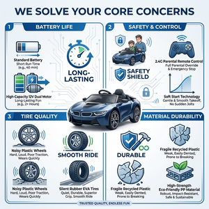 Motocicleta Eléctrica Roja para Niños, Juguete de Montar con Ruedas Potentes, Bocina Funcional y Luz Delantera - Product Image 4