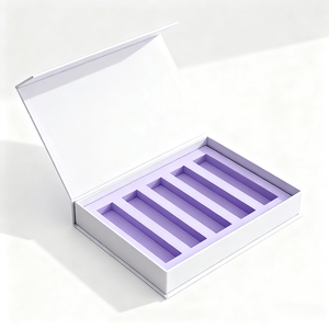 กล่องของขวัญแม่เหล็กแบบพลิกฝาสีขาวแข็งแรง พร้อม EVA สำหรับบรรจุภัณฑ์ - Product Image 2