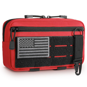 กระเป๋าอเนกประสงค์ DF927 Tactical Molle สีน้ำตาล Coyote ทำจากไนลอน พร้อมซิปและแถบเวลโคร - Product Image 4