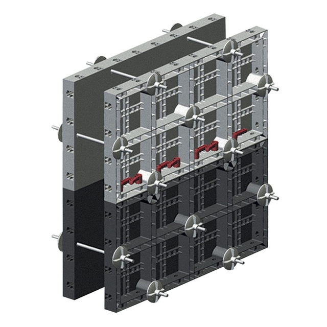 Reusable Lightweight ABS Pillar Mould Adjustable Square Concrete Column Plastic Formwork for Office Hotel Building