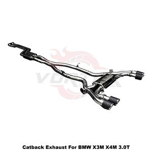 ระบบท่อไอเสียแบบ Catback วาล์วควบคุม วัสดุสแตนเลส 304 ยี่ห้อ Vortex ขัดเงาแบบ Mirror สำหรับ X3M F97 X4M F98 S58 3.0T ปี 2019-2024 ติดตั้งได้โดยตรง - Product Image 2