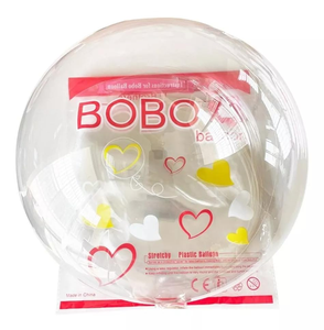 Globos de Burbuja Transparentes de Cuero Rosa Bobo para Decoración de Fiestas, 12, 16, 18, 20, 22, 24, 36 Pulgadas, Venta al por Mayor - Product Image 1