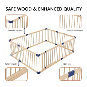 Parque de juegos plegable para bebés con casa, corralito con puerta para gatear y caminar, ideal para la sala de estar - Product Image 6