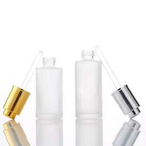 En stock, frascos cuentagotas de vidrio de hombro plano de 15/20/30/50 ml, frascos para lociones y esencias - Product Image 3