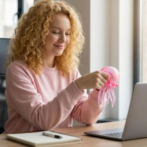 Jouet de plage en TPR en forme de méduse ou de pieuvre, jouet à presser pour l'extérieur, balle anti-stress simulée pour enfants - Product Image 4