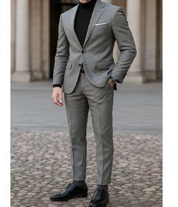 Abrigo para hombre, ropa exterior formal ajustada a la moda, diseño elegante, tela cómoda para viajes de negocios, uso en la oficina y ocasiones de fiesta - Product Image 1
