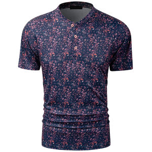 Logo personnalisé tricoté performance athlétique respirant luxe camouflage imprimé lame col polo de golf polos pour hommes - Product Image 4