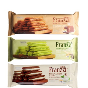Fariz 115g Internet celebrità biscotti ufficio popolare Matcha biscotti Sandwich biscotti biscotti al cioccolato snack cibo per il tempo libero - Product Image 1
