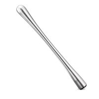 Cuillère à glace en acier inoxydable 304, pilon à cocktail, pilon à fruits, outil moderne et minimaliste pour salon de thé, usage domestique