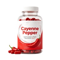 Cápsulas de Pimienta Cayena en Gel Suave, Suministro Directo de Fábrica OEM, Apoyo al Metabolismo, Salud Inmunológica, Veganas