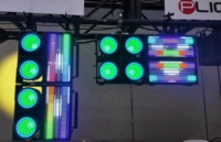 Éclairage de scène extérieur 2x475W RGBALC IP65 Double œil LED Blinder pour concerts et clubs