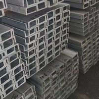 Profilés en U et en C rectangulaires ERW galvanisés à chaud de qualité Q235 norme GB, profilés PFC pour la construction, soudage et pliage