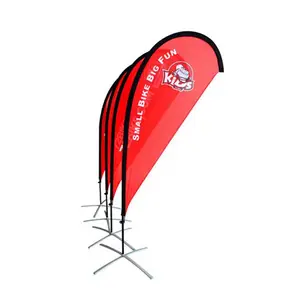 Guangzhou display products promotional item Custom flag banner printing tear drop flags banners