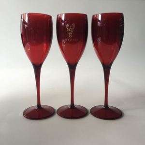 Flûtes à champagne en polycarbonate jaune incassable avec logo personnalisé OEM, gobelets en plastique PP pour mariage et fête - Product Image 3