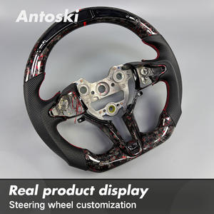 <span class=keywords><strong>Volant</strong></span> de voiture en fibre de carbone forgée rouge personnalisé avec LED intelligentes pour Hyundai Veloster N <span class=keywords><strong>C3</strong></span> Concept Elantra N I20 I30 Kona N - Product Image 5