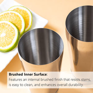 Professionnel moderne durable en acier inoxydable 2 pièces Boston <span class=keywords><strong>Cocktail</strong></span> <span class=keywords><strong>Shaker</strong></span> Set Bar outils de mélange pour barman - Product Image 4