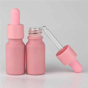 Botol Pipet Serum Minyak Kaca Matte Pink Frosted 2oz 60 ml dengan Pipet untuk Perawatan Kulit Kosmetik, Dapat Didaur Ulang, Warna Rose Gold - Product Image 1
