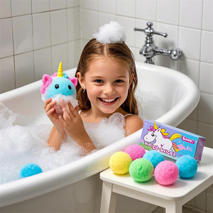 Coffrets cadeaux <span class=keywords><strong>de</strong></span> bombes <span class=keywords><strong>de</strong></span> <span class=keywords><strong>bain</strong></span> à marque privée, biologiques, naturels, colorées, bombes <span class=keywords><strong>de</strong></span> <span class=keywords><strong>bain</strong></span> effervescentes personnalisées pour enfants avec jouets à l'intérieur - Product Image 2