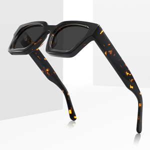 カスタムブランド 在庫品 工場直送 最新 ラグジュアリー 偏光サングラス レディース スクエアフレーム UV400 デザイナーズ メンズ アセテート サングラス - Product Image 3