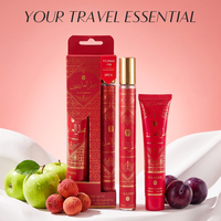 V.V.LOVE Parfum Floral Fruité Longue Durée en Spray & Lotion 35ml Eau de Toilette Mini Kit de Voyage