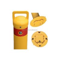 Prix de poste de pilier de stationnement extérieur amovible fixe de sécurité en acier métallique robuste jaune de 89mm 114mm de 6 pouces