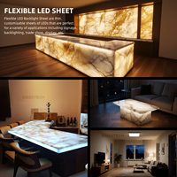 COXO Panneau LED flexible ultra fin pliable 24v Dimmable 4000k 6000k Diffuseur de surface rétro-éclairé Feuille de rétroéclairage Panneau LED