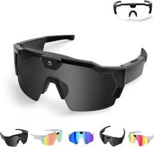 Gafas de Sol Inteligentes con IA para Grabación de Video en Exteriores, Gafas Inteligentes Multicolor con Cámara para Ciclismo y Senderismo - Product Image 1