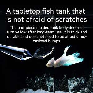 Akuarium Mini Plastik Betta Grosir Pabrik dengan Lampu LED dan Filter Akuarium - Product Image 4