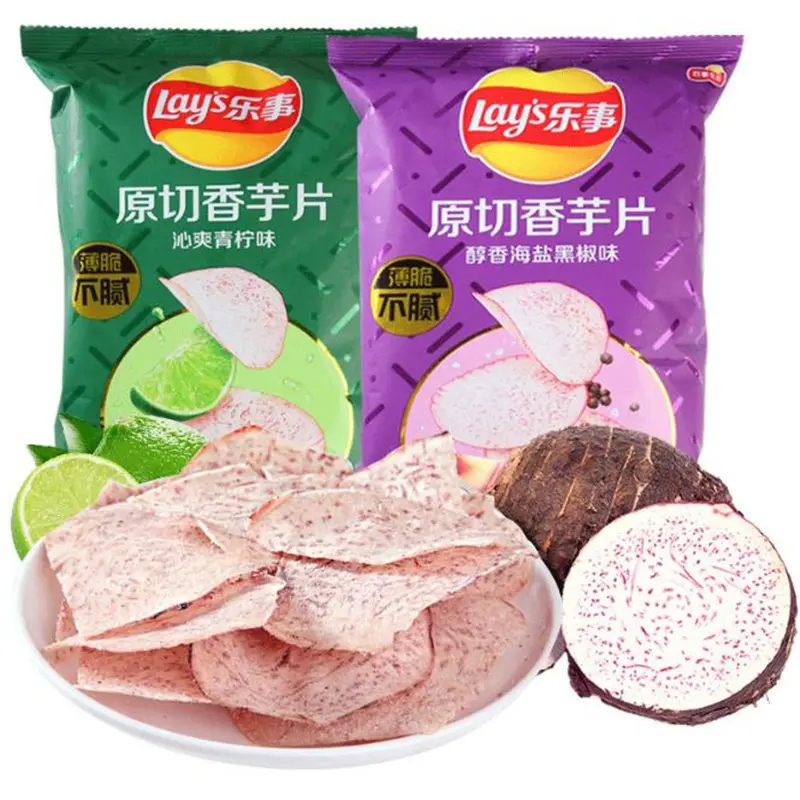 Legt Chips Exotische Snacks China Fabrikant Aardappel Taro Chips Fruit-En Groentesnacks Groothandelsprijs