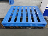 Palette en acier métallique personnalisée pour la logistique d'entrepôt, résistante à la corrosion, capacité de charge de 6000 kg, garantie de 3 ans