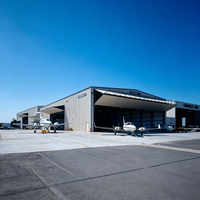 Hangar préfabriqué pour avions à coût réduit, espace intérieur clair, hangar pour avions personnels, certifié CE