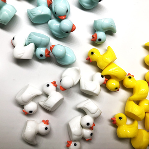 10 Stuks-1.8Cm Mini Eend 3d Hars Handwerk Decoratieve Tuin Miniatuur Ornament, Diy Decoratie Speelgoed Accessoire Kawaii - Product Image 2